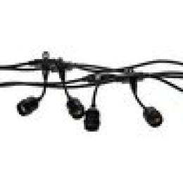 Slinger 10 meter zwart met gloeilamp 10x1.5W IP44 Milagro - EKO6925