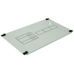 Afdekking 1xEB2/ED2 125.160.250A 3,4P en 12 modules (500x300) CP 2-2 E12 M 001101483