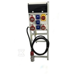 Bouwschakeltoestel met schakelaar, stopcontact. 2x32A/5, 2*C25/3, stopcontact 1x16A/5, 1*C16/3, stopcontact 3x 230V, 1*B16/1, res. 40/4/003 BST4.3012-1