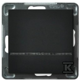 Bedieningsschakelaar met blauwe achtergrondverlichting, zwart metallic SONATA ŁP-12RS/M/33