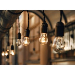 Professionele Girland Zwart 5m + Eindhaak IP44 Milagro - EKO1588