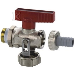 1/2 inch PN16 kogelkraan met F10638 slangpilaar